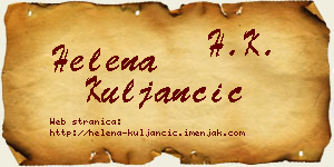 Helena Kuljančić vizit kartica